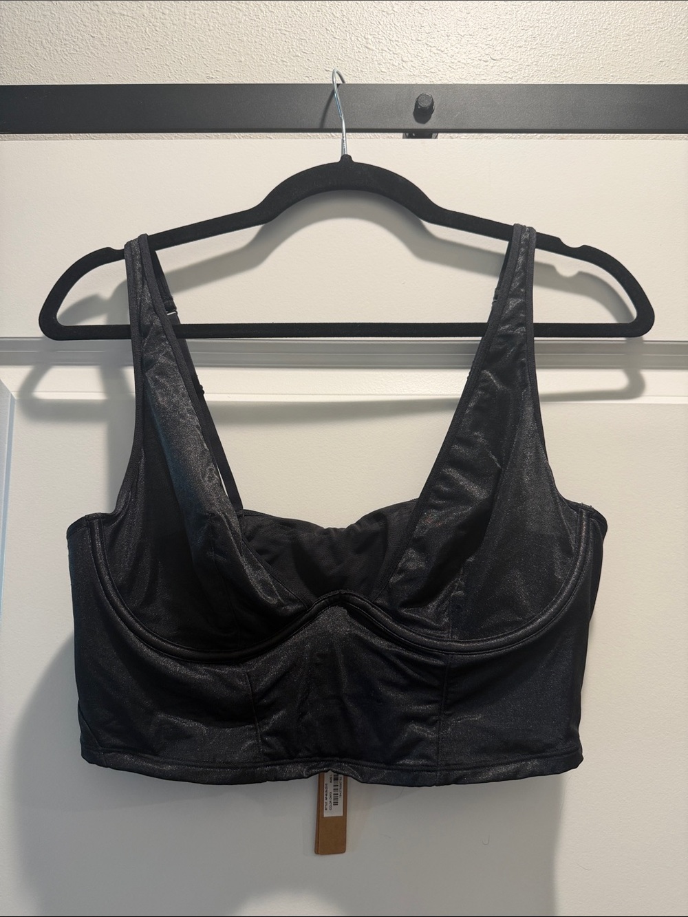 SKIMS Black Longline Underwire Bralette